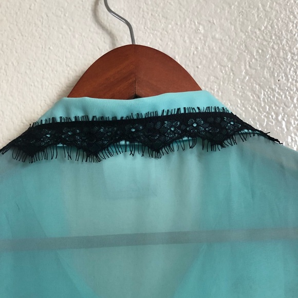 Mint button up dressy tank - Picture 5 of 5